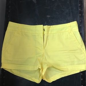 J Crew Yellow Chino Shorts 3 1/2” Inseam